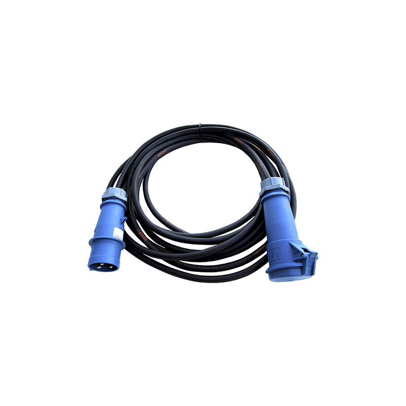 32A single phase extension cable – type reference on white background